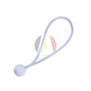 Elastiek met balletje bungee ball wit 25cm
