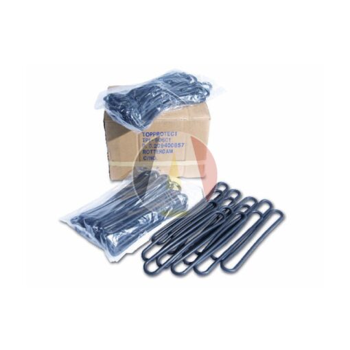 Spanrubbers zwart 20cm 10 st.