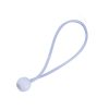 Elastiek met balletje bungee ball wit 18cm