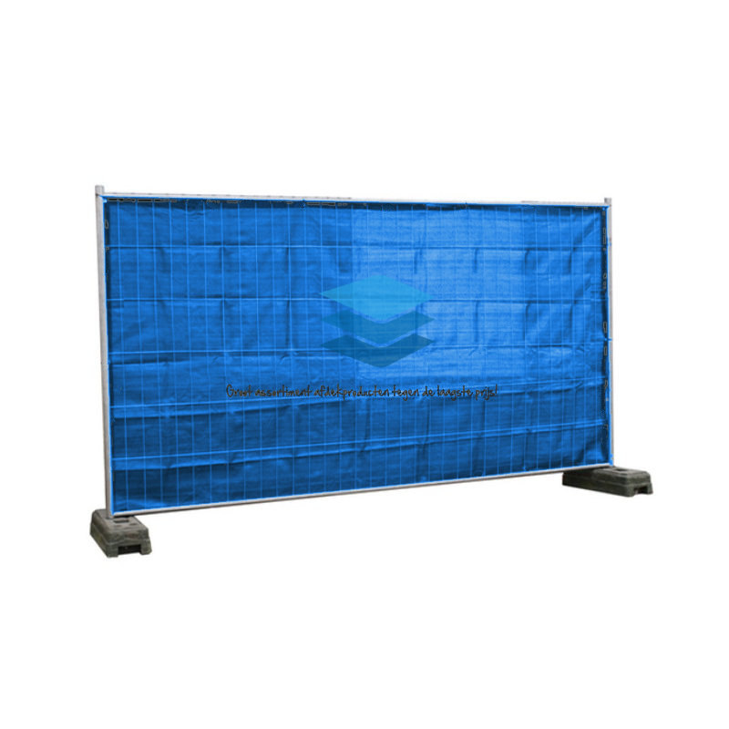 Blauw winddoorlatend bouwheknet 180x345cm 150gr