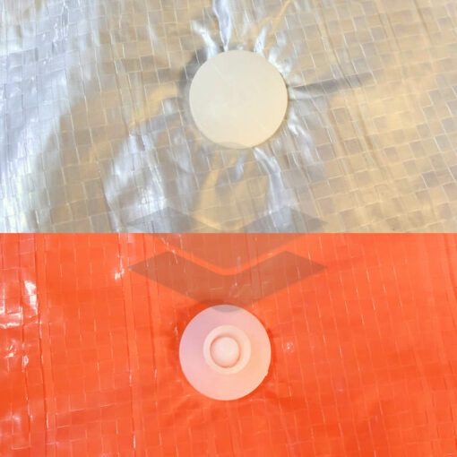 Isolatie dekzeil 4x6m zilver/oranje 250gr/m² - Afbeelding 3