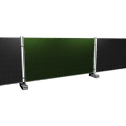 Groen bouwhekzeil 176x341cm 150gr/m²
