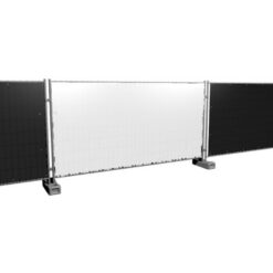 Wit bouwhekzeil 176x341cm 100gr/m²