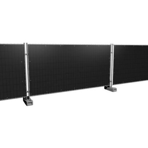 Zwart bouwhekzeil 176x341cm 150gr/m²