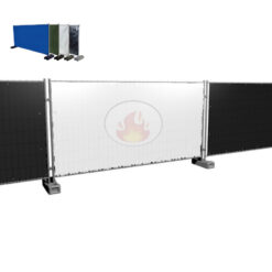 Wit bouwhekzeil 176x341cm 150gr/m² NVO Brandvertragend