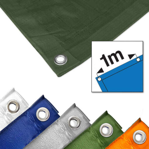 Groen afdekzeil 5x8m 150gr/m² - Afbeelding 2