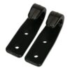 Carrosseriehaak touwhaak kunststof, kleur zwart, set 2 stuks