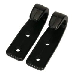 Carrosseriehaak touwhaak kunststof, kleur zwart, set 2 stuks