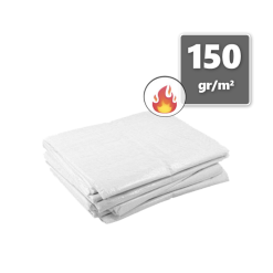 Wit afdekzeil 150gr/m² NVO