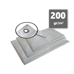 Afdekzeilen 200gr/m² Gewapend