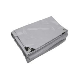 Grijs PVC afdekzeil 2x6m 650gr/m²