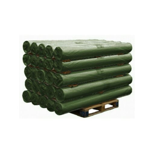 PE doek op rol, dekzeil, afdekzeil, bouwzeil, 2x100m, kleur groen, 150gr
