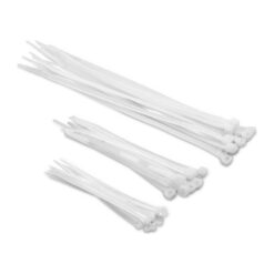 Tie-rips, tie-wraps, kabelbinders, 100x2.5mm, wit, 200 stuks
